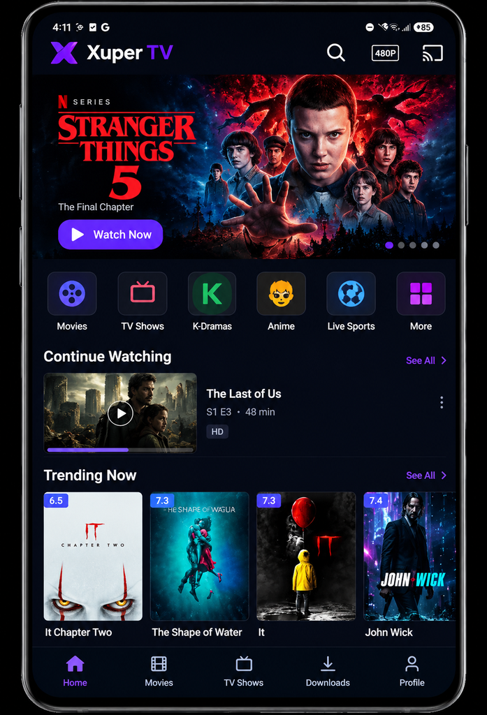 Xuper TV Entertainment and HD video streaming