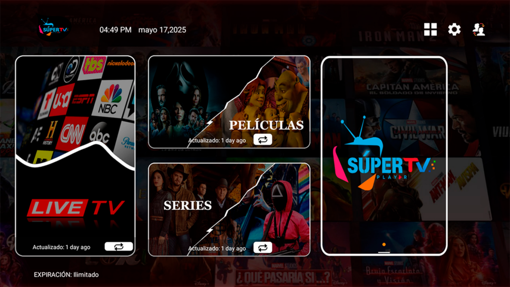 Xuper TV Entertainment and HD video streaming